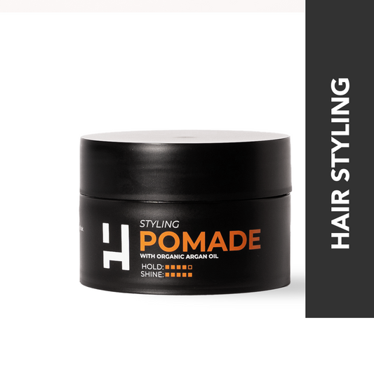 [HAIROS] Styling Pomade 100g | With Organic Argan Oil | High-Hold | Water Soluble | Easy Wash | Extra Shining