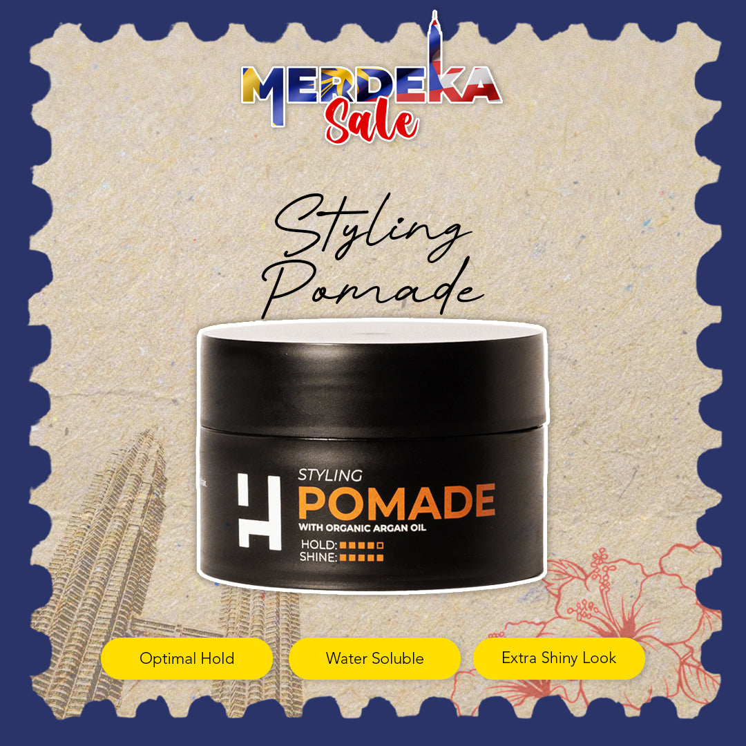 [HAIROS] Styling Pomade 100g | With Organic Argan Oil | High-Hold | Water Soluble | Easy Wash | Extra Shining