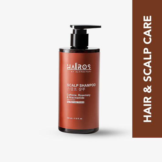 Scalp Shampoo 350ml with Caffeine, Rosemary, Niacinamide with Keratin [For Hair Loss Control]