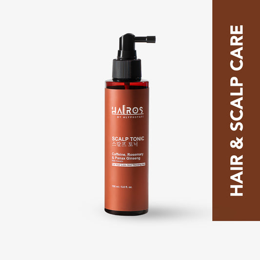 Scalp Tonic 150ml with Caffeine, Rosemary, Panax Ginseng & Keratin [For Hair Loss and Thinning Hair]