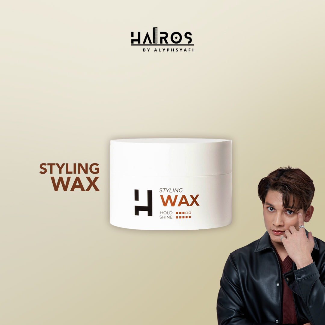 [HAIROS] Styling Wax 100g | Medium Hold | Water Soluble | Easy Wash | Non-Greasy | Extra Shine